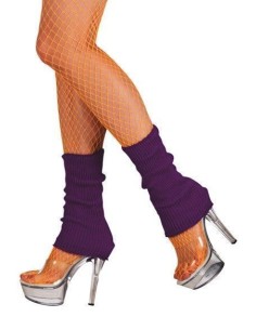 Violette Beinwärmer - Hochwertig, ideal für Karneval, Themenpartys und besondere Veranstaltungen.